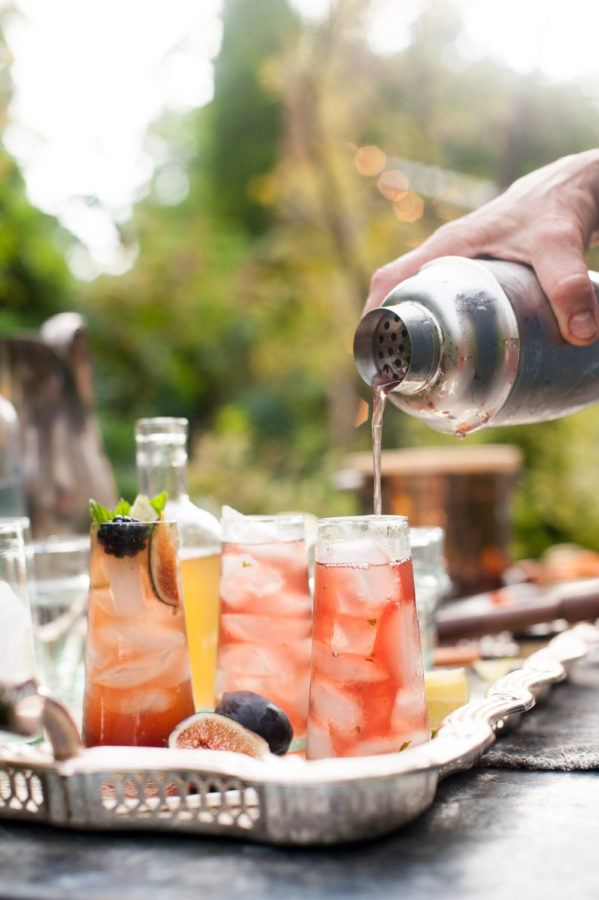 Pouring a cocktail with Villa Jerada Spices